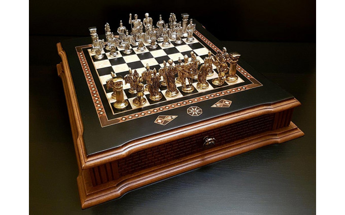 Шахматы подарочные "Цитадель" венге антик Шахматы подарочные "Цитадель" венге антик