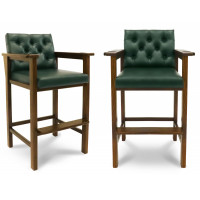 Стул бильярдный Версаль ясень (№11,Винилискожа (Dark Geen Темно-зеленый) цвет №206 ш1,44м,Винилискожа D.Green)