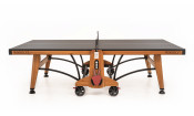 Теннисный стол складной для помещений "RASSON PREMIUM T03 Indoor" (274 х 152,5 х 76 см, натуральная вишня) с сеткой